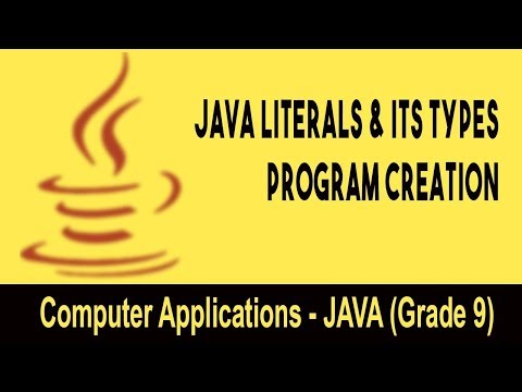Computer Science Introduction To Java Gui Java Literals Its Types Program Creation Unit 15