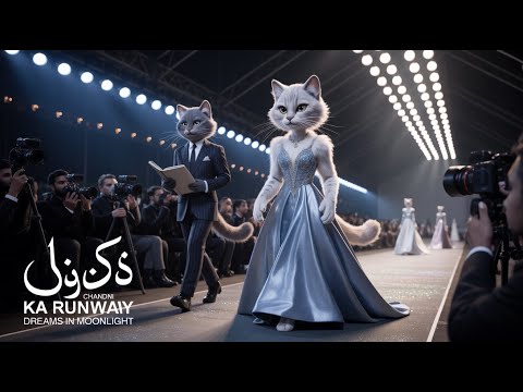Chandni Ka Runway | Dream • Fashion • Moonlight | Emotional Cat Story 🐾 #funny #cat #viral #猫動画