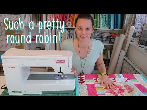 Organized scrappy quilt border | Round robin