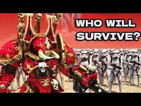 5 Chaos Terminators (Warhammer 40K) vs 1000 Stormtroopers (Star Wars)
