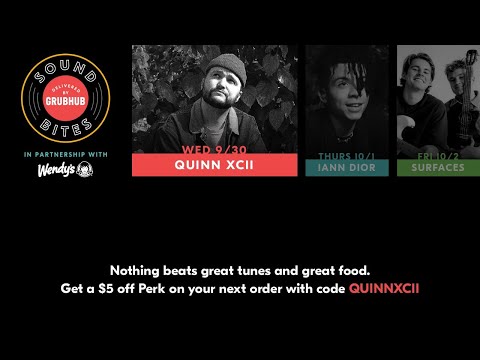 Quinn XCII LIVE | Presented by Grubhub Sound Bites