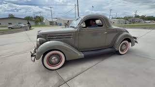 1936 Ford 3-Window Coupe Start Up & Test Drive