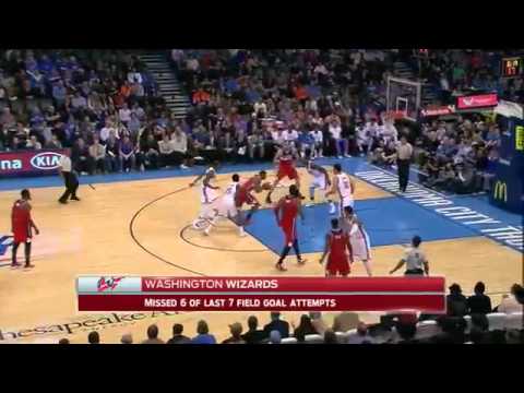 Rasual Butler Dunks on Serge Ibaka Wizards vs Thunder January 2, 2015 NBA 2014 15 Season