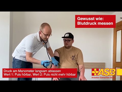 Vitalkontrollen: Manuelle Blutdruckmessung (Teil 2/2 - Die Praxis)