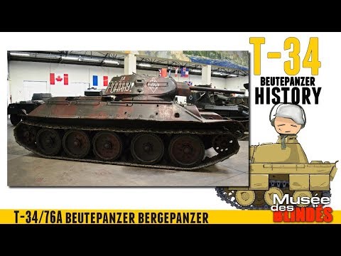 T34 Beutepanzer - Bergepanzer Geschichte - Panzermuseum Saumur