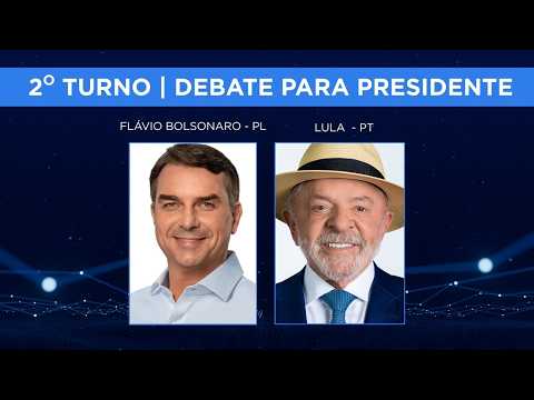 🔴 Lula e Flávio Bolsonaro frente a frente no debate presidencial da Band | 2º turno