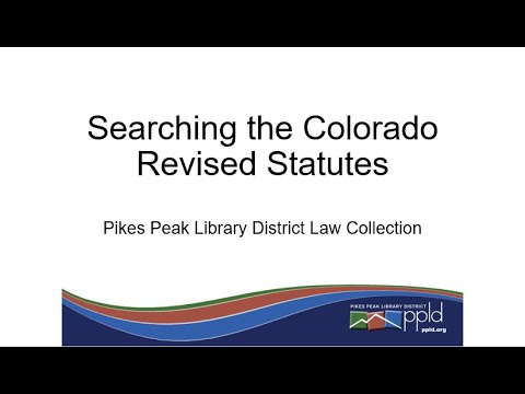 Colorado Revised Statutes