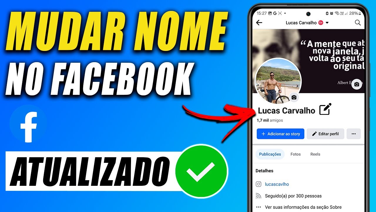 COMO MUDAR O NOME NO FACEBOOK