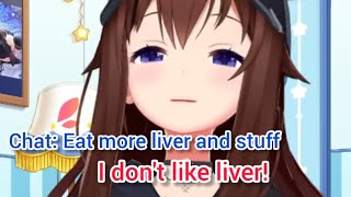 A picky eater Aka-chan at its peak