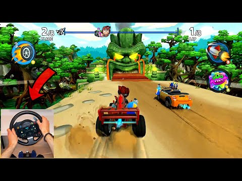 Steering Wheel Gameplay #2! Wasteland⚡Beach Buggy Racing 2