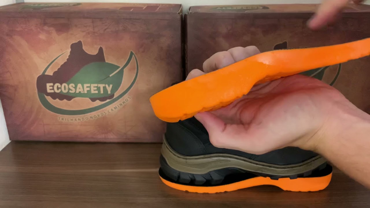 Botina Segurança Couro Bico Pvc + Palmilha Anatômica 195f