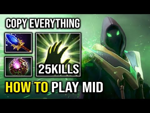 How to Play Rubick on Mid Against OD with Infinite Skill Spam Copying Everything on the Map Dota 2