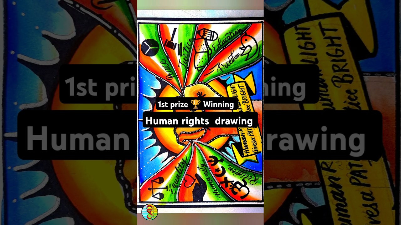 World Human rights Day Drawing / Human Rights Day Poster / International Human Rights Day Drawing