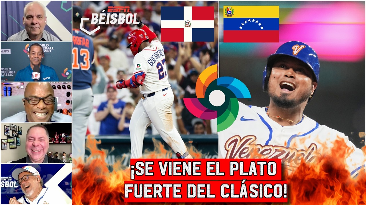 REPÚBLICA DOMINICANA Y VENEZUELA SE TIENEN GANAS. Se quieren ver YA en el CLÁSICO | ESPN Beisbol