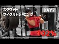 【DAY7】スクワットサイクルトレーニング|完全な休養はNG?ディロードを活用する