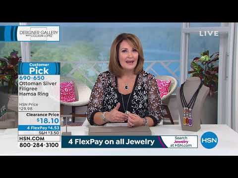 Ottoman Silver Filigree Hamsa Ring