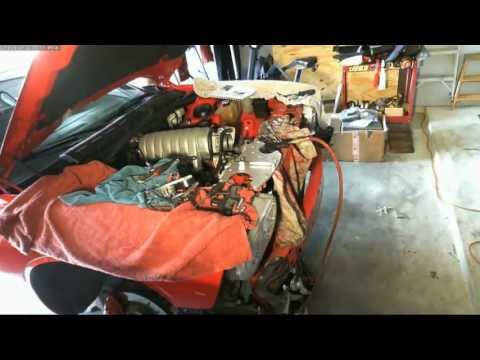 Challenger SRT8 Procharger install time-lapse
