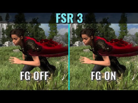 FSR 3 Frame Generation On vs Off - 1440p Medium - RTX 3070 - Forspoken