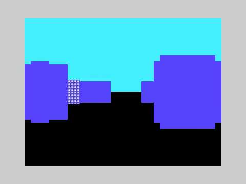 Raycaster on the TI-99/4A demo 1