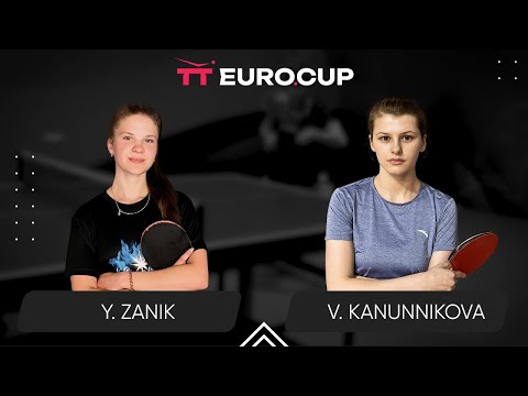 19:40 Yulianna Zanik - Vasylysa Kanunnikova 09.12.2023 TT Euro.Cup Women Ukraine Master. TABLE 3