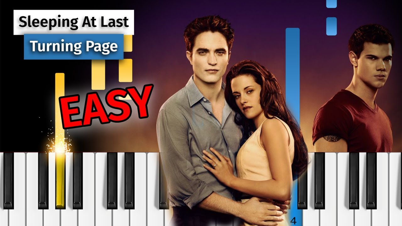 Sleeping At Last - Turning Page (from Twilight: Breaking Dawn ) - EASY Piano Tutorial