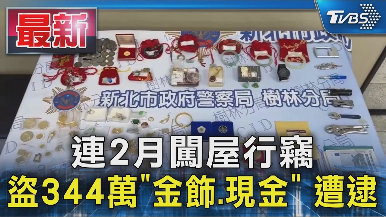 影音／慣竊闖民宅「穿屋主外套變裝」　搜刮黃金珠寶4天落網
