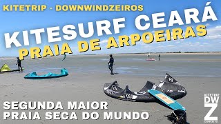 Kitesurf na Praia de Arpoeiras em Acara Cear