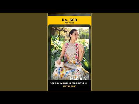 Deepsy Maria B Mprint 6 Nx - Chiffon Dupatta – product video thumbnail