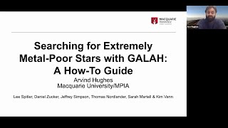 Arvind Hughes • Searching for Extremely Metal-Poor Stars with GALAH: A How-To Guide