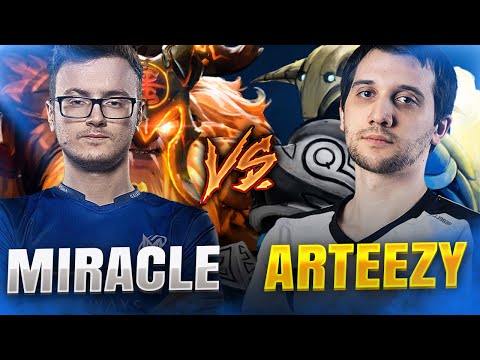 Miracle- Earthshaker Show vs Arteezy Sven Farming Machine - Dota 2