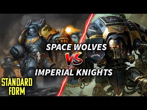 Space Wolves vs Imperial Knights #warhammer40k  #battlereport