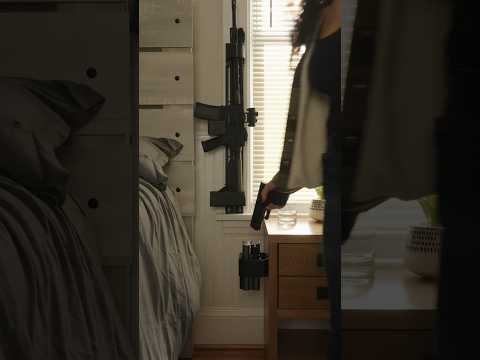 bedside holster and gun rack
