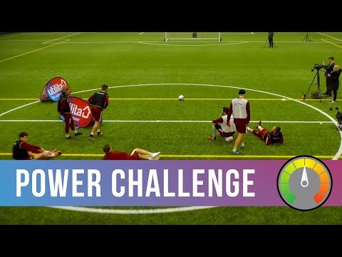 POWER CHALLENGE: How hard can City players hit a football?