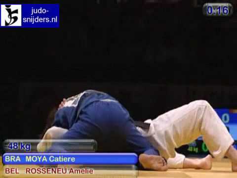Judo 2009 Birmingham: Moya (BRA) - Rosseneu (BEL) [-48kg].