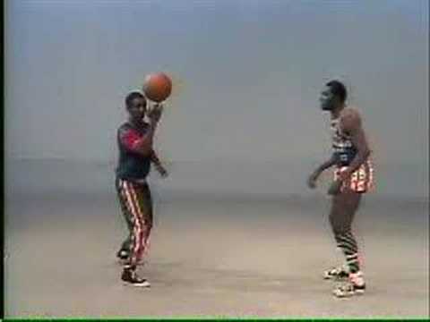 Sesame Street - The Harlem Globetrotters demonstrate stunts