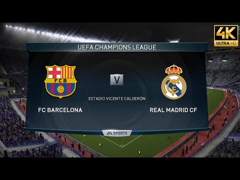 FIFA 15 PC GAMEPLAY | Barcelona vs Real Madrid  UEFA CHAMPIONS LEAGUE FINAL | 4K 60FPS