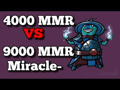 Dota 2 - Miracle 9000MMR Storm  vs 4000MMR  - Dota 2 Leaderboards 2016 1080p60fps
