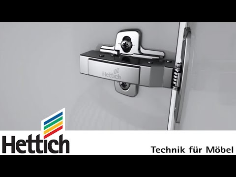 Sensys: the designer hinge with integrated Silent System, made by Hettich