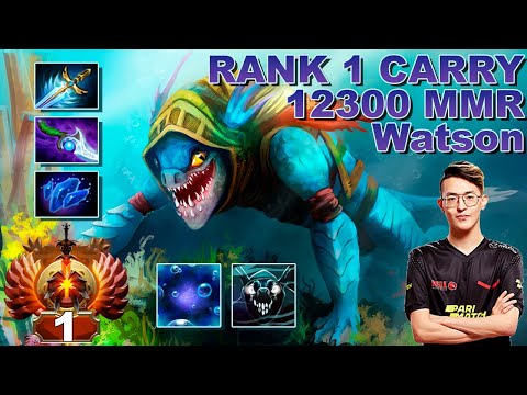 12300 MMR RANK 1 EU CARRY - Watson  [ Slark in his place ]