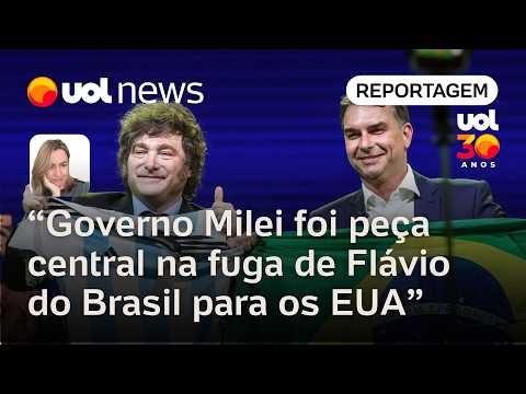 Governo Milei foi peça central na fuga de Flávio Bolsonaro do Brasil para os EUA | Figueiredo