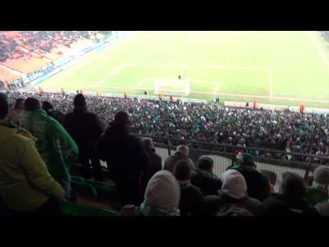 ASSE 3-2 LILLE - Chant des supporters à la mi-temps des 8ème de Coupe de France
