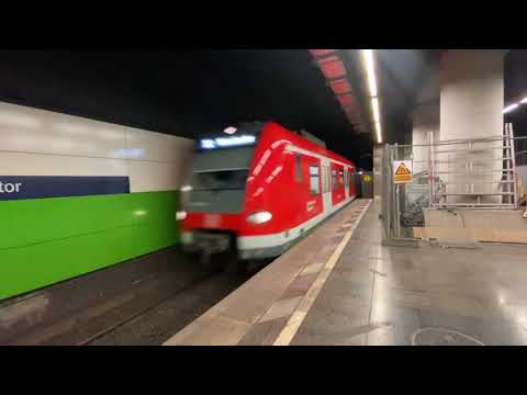 DB S-Bahn München mit Sonderansagen und 420 423 am München Isartor