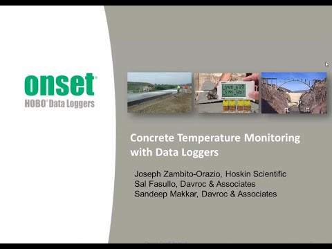 Monitoring Concrete Curing Temperatures with Data Loggers