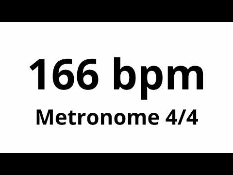 166 bpm tempo ' metronome ' 4/4