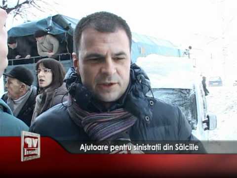 Ajutoare pentru sinistraţii din Sălciile