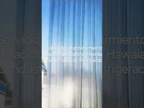 Fabricación de Cortina Hawaiana Industrial Tipo Plegable (Acordeón)BCRC Refrigeración en YouTube