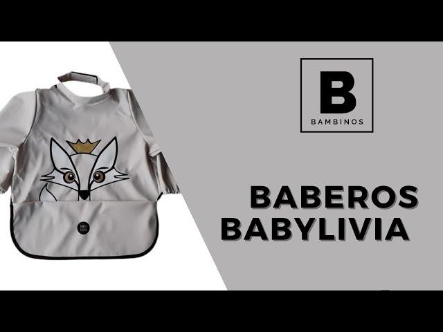 Vídeo relacionado con TINY WOLFIE - Babero impermeable con mangas para bebé. Ideal BLW. Tacto Suave y Agradable. Manga larga. Para niños y niñas de 6 a 36 meses. Fácil limpieza en lavadora (Salmón - Dinosaurios)