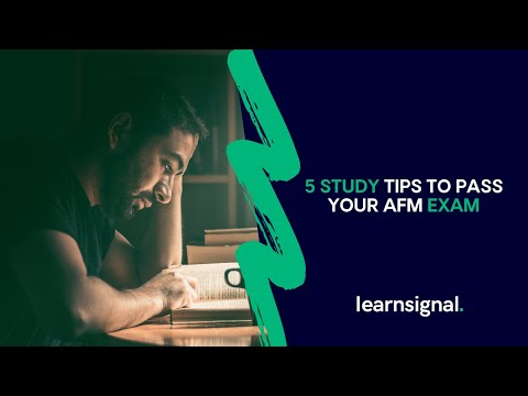 5 Study Tips to Pass your AFM Exam | Learnsignal