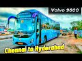 BSR VOLVO 9600 SLEEPER BUS JOURNEY CHENNAI TO HYDERABAD ACCIDENTS ON THE HIGHWAY