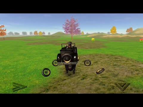 Coche bochinchero juega el juego del toro y el tractor